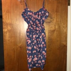 Audrey 3+1 - Blue and orange floral dress